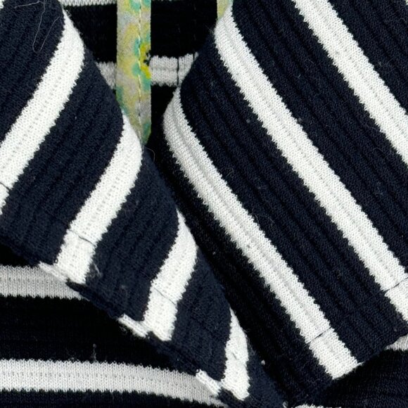 Cabi Women's Striped Double-Breasted Knit Jacket Maritime trench size medium - Picture 6 of 14